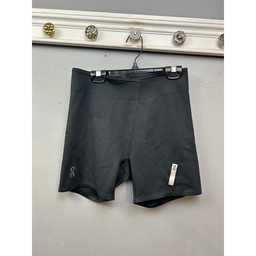 On Running Race Tights Women Small Black Performance Athletic Shorts